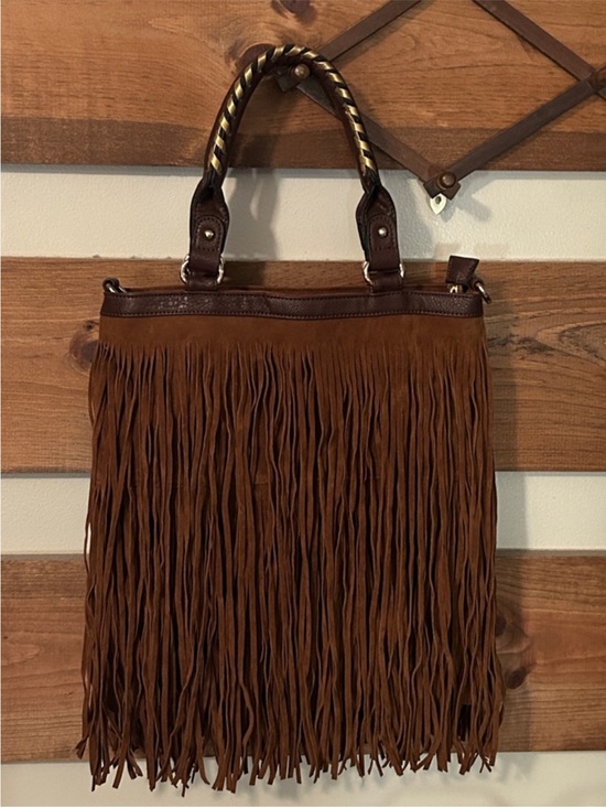 Handbags - Western Brown Fringe Tote Bag